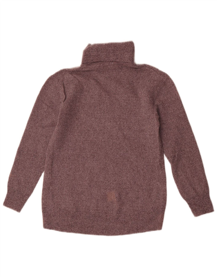 Massimo Dutti Dame Rullehals Sweater UK 8 Lille Grå Uld