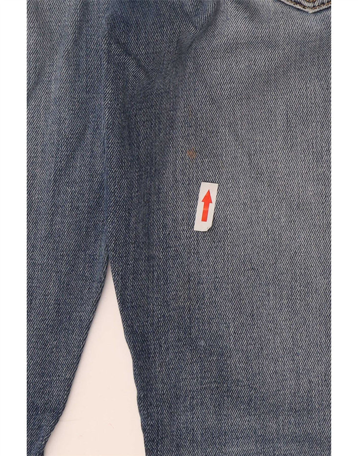 Zara Herre Distressed Slim Jeans EU 42 Large W32 L26 Blå