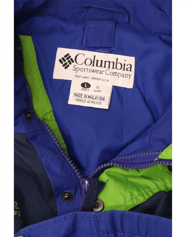 Columbia Herre Bugaboo regnjakke UK 40 Large Blue Colourblock