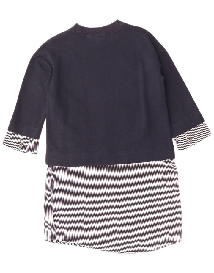 TOMMY HILFIGER Shift Dress til kvinder UK 14 Medium Navy Blue Colourblock