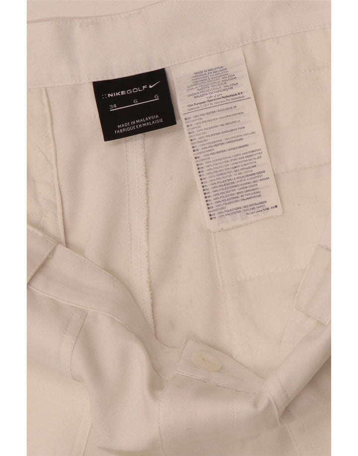 Nike Chino Shorts til mænd W34 Large White Polyester