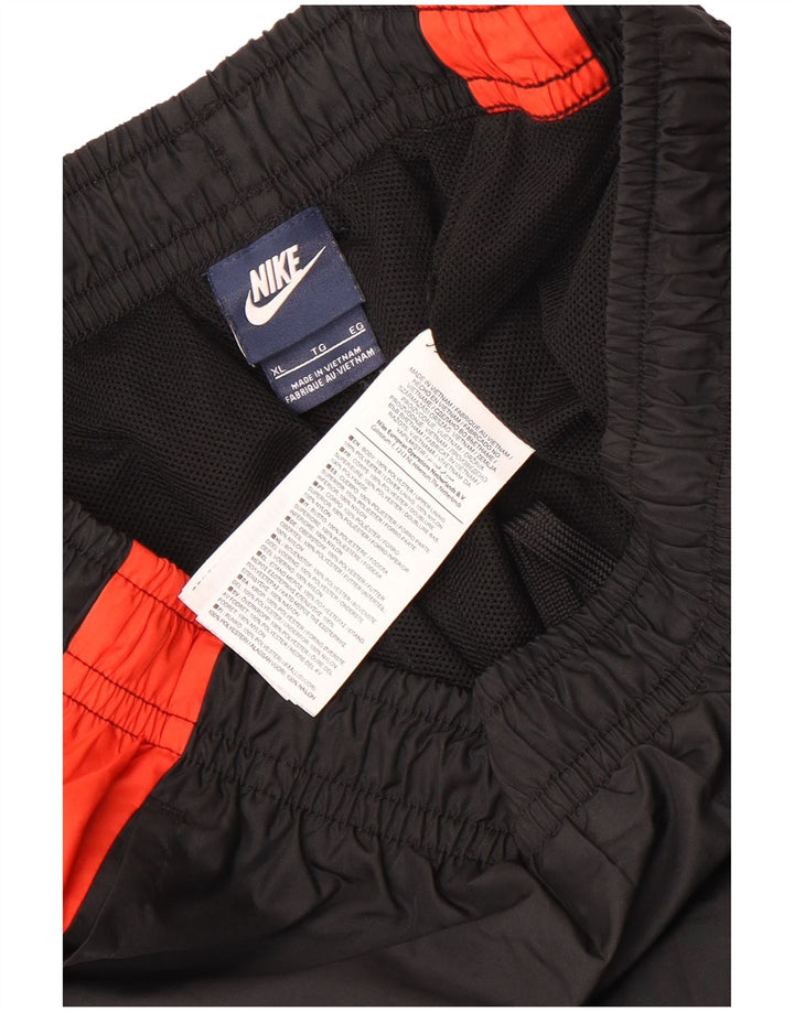 Nike Træningsdragtsbukser til mænd XL Sort Colourblock Polyester