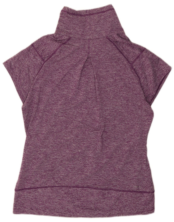 Adidas Kortærmet Sweatshirt-trøje til kvinder UK 16/18 Large Purple Flecked