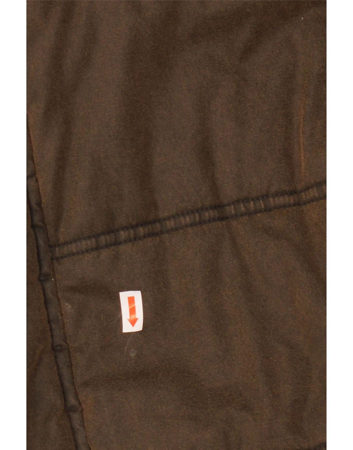 WEIRD FISH Herre Polstret Gilet UK 40 Large Brown Polyester