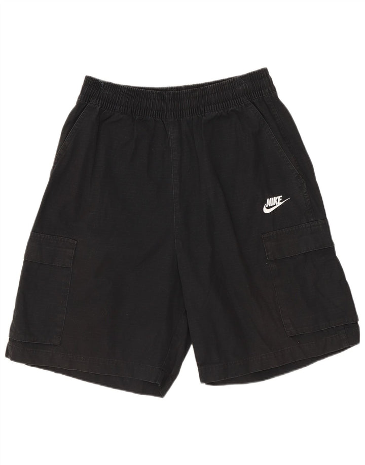 Nike Cargo Shorts til mænd Small W27 Sort nålestribet bomuld
