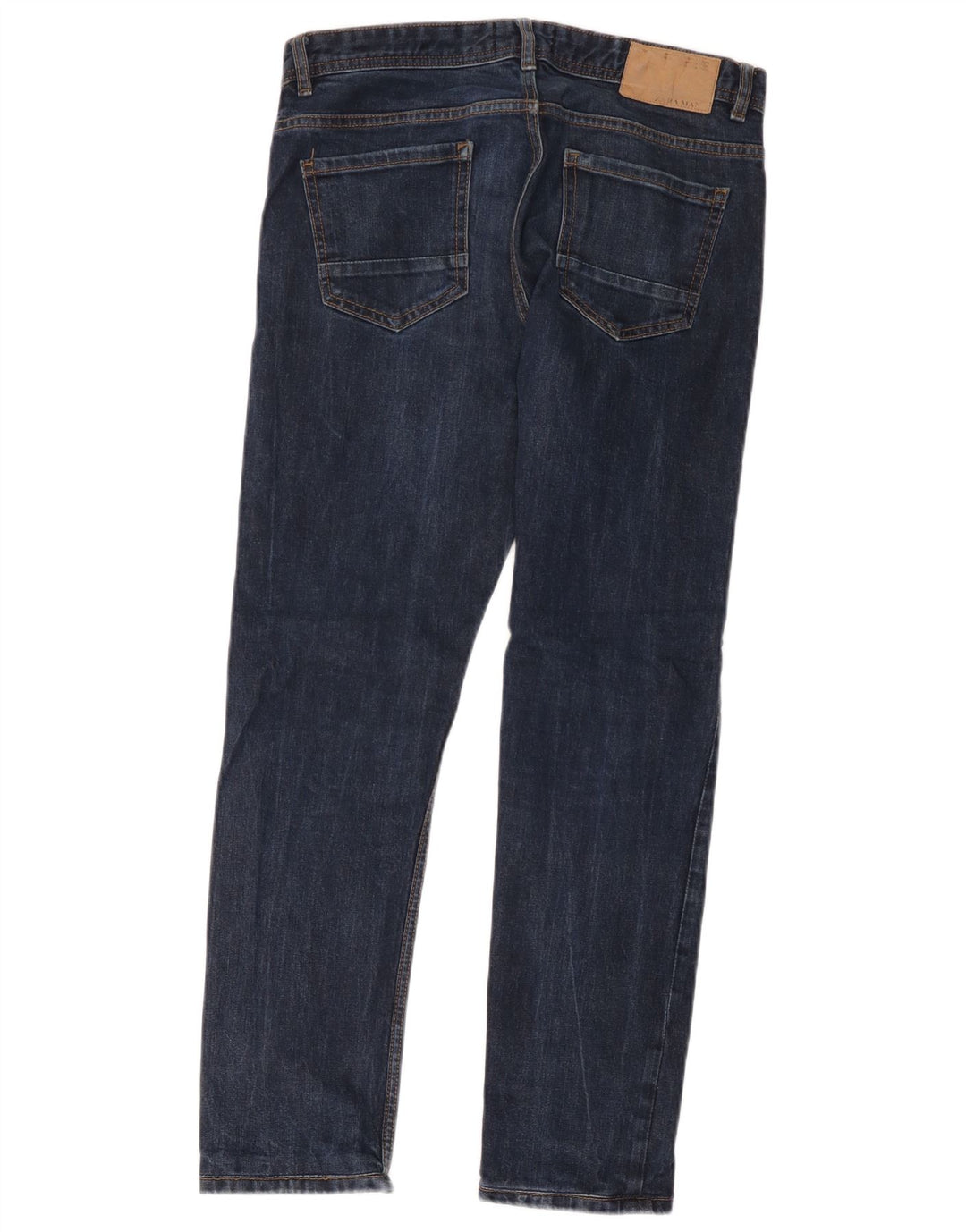Zara Herre Slim Jeans EU 40 Medium W32 L29 Marineblå Bomuld