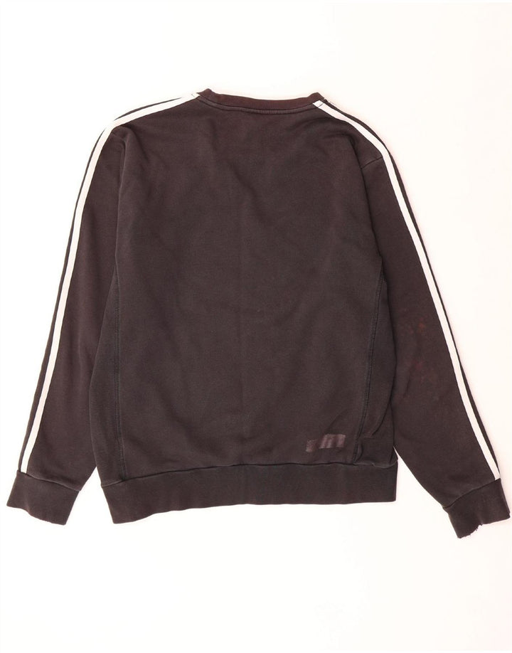 ADIDAS Mens Graphic Sweatshirt Jumper Large Black Cotton