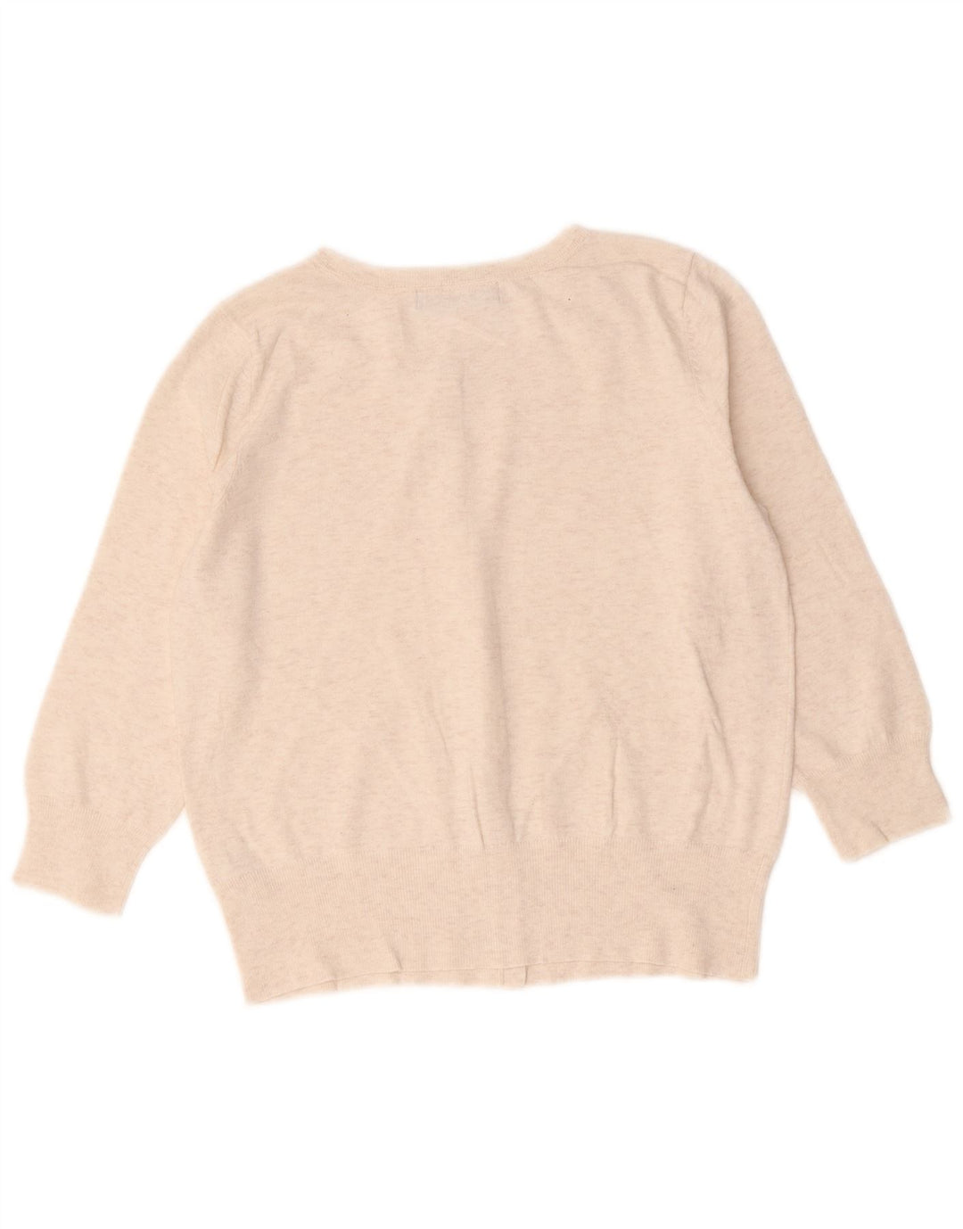 Marks & Spencer dame cardigan sweater UK 10 Small Beige Flecked