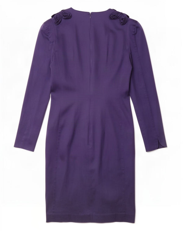 French Connection Kvinders Skede Kjole UK 14 Medium Lilla Blomster