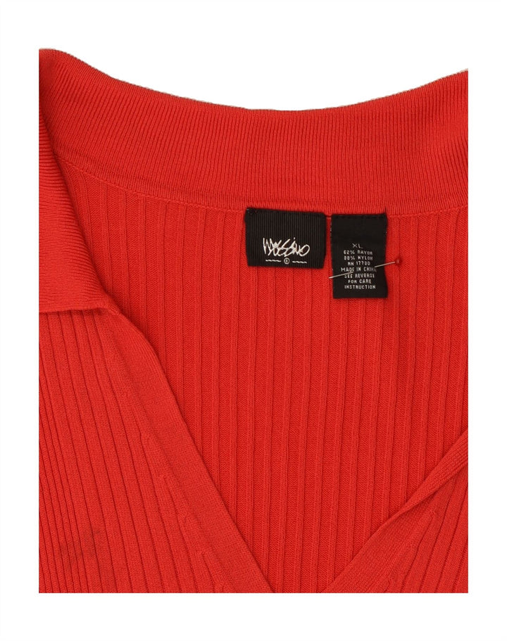 MOSSIMO Womens Vest Top UK 18 XL Red Rayon Vintage Mossimo and Second-Hand Mossimo from Messina Hembry 