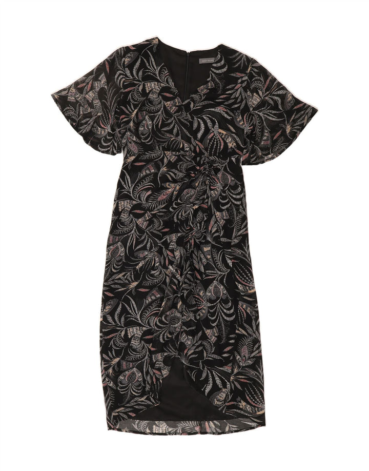 MINT VELVET Womens Maxi Dress UK 10 Small Black Floral Polyester Vintage MINT VELVET and Second-Hand MINT VELVET from Messina Hembry 