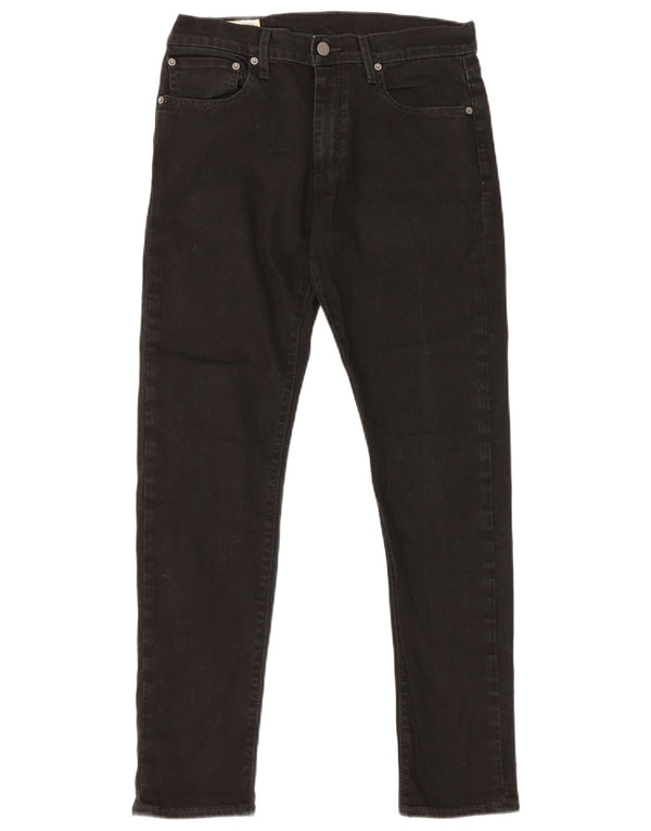 Levi's Slim Jeans til mænd W31 L32 sort bomuld