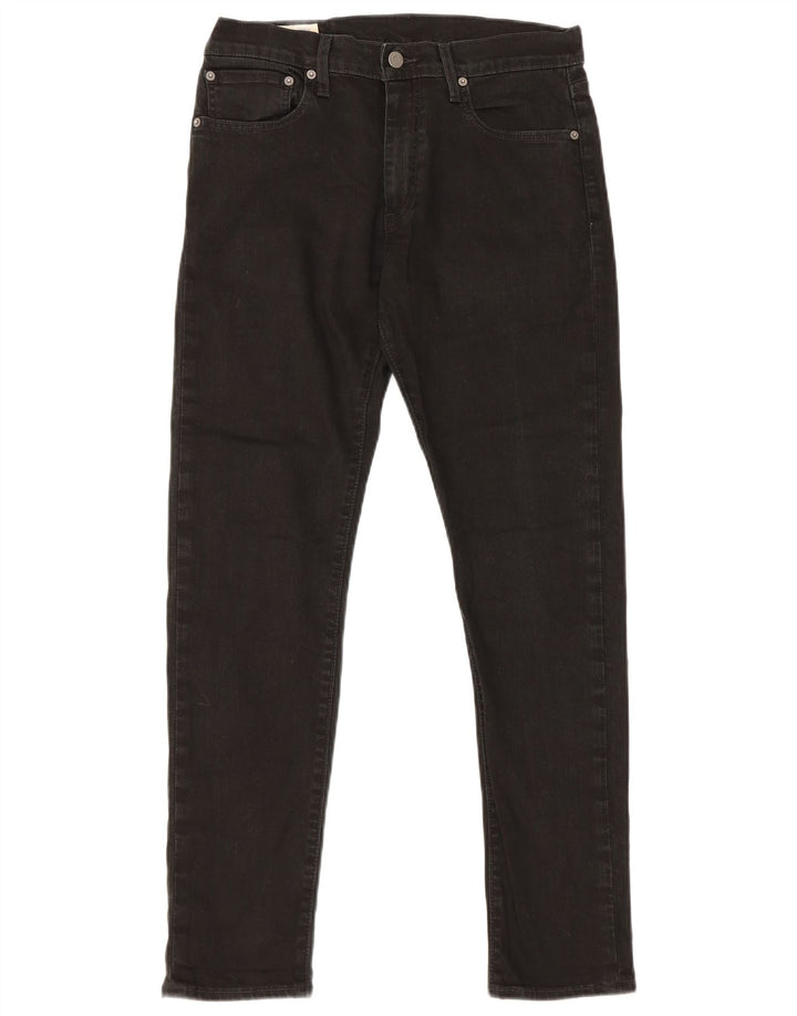 Levi's Slim Jeans til mænd W31 L32 sort bomuld