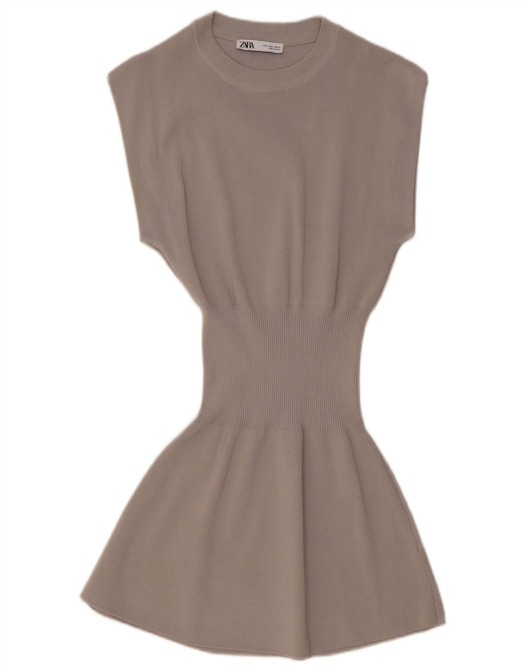 ZARA Jumperkjole til kvinder UK 8 Lille Grå