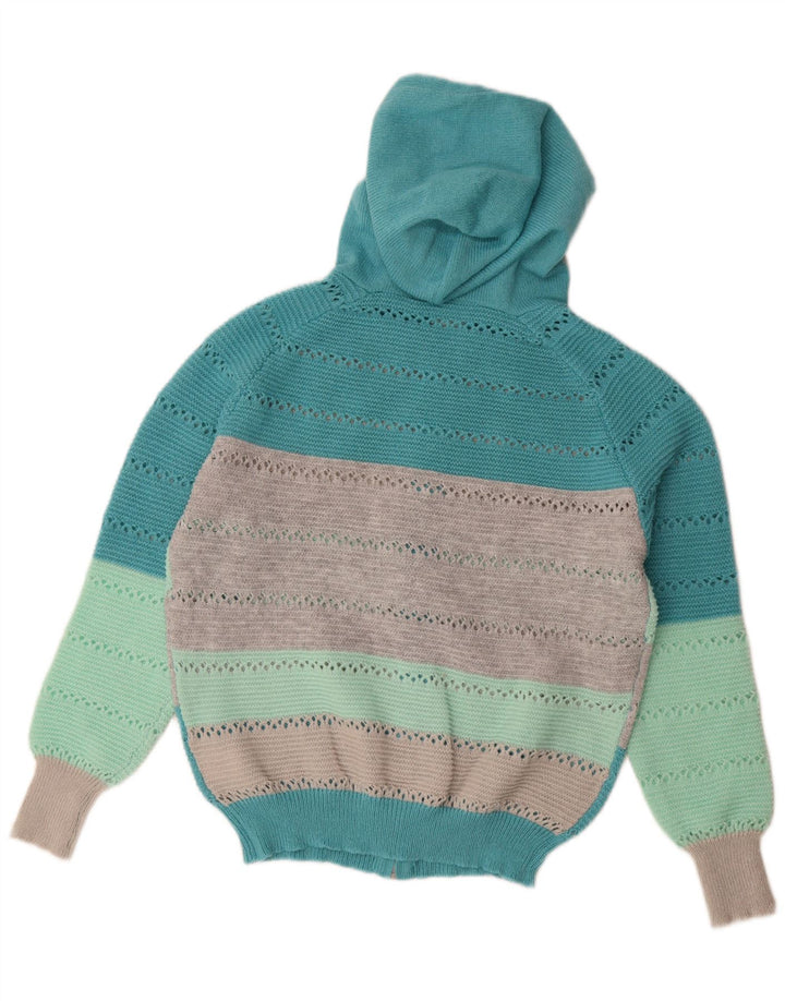 Shein Dame Oversized Full Zip Cardigan Sweater UK 14 Medium Flerfarvet