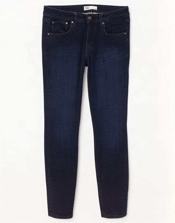 Zara Womens Skinny Jeans EU 40 Medium W30 L27 Navy Blue Cotton
