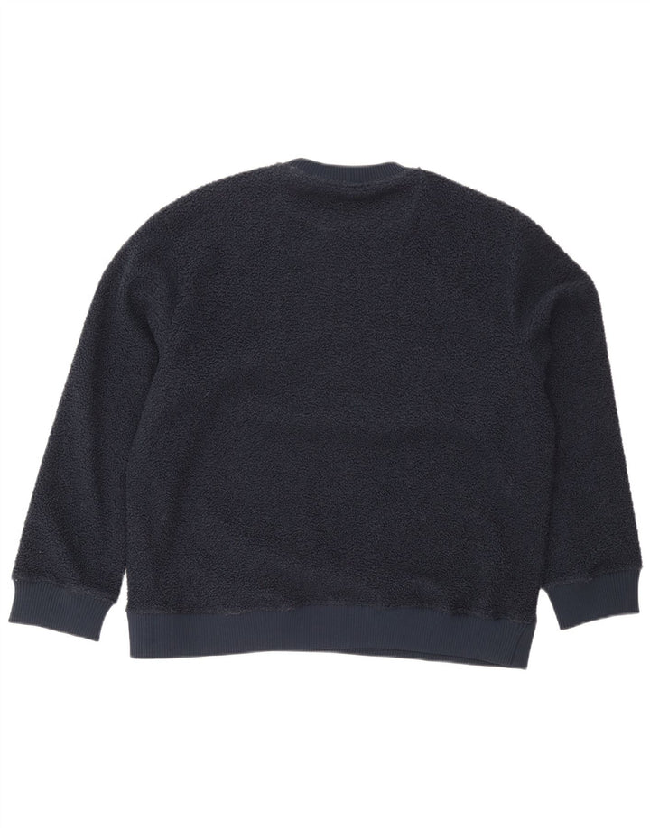 Nautica Herre Grafisk Fleece Jumper XL Marineblå Polyester