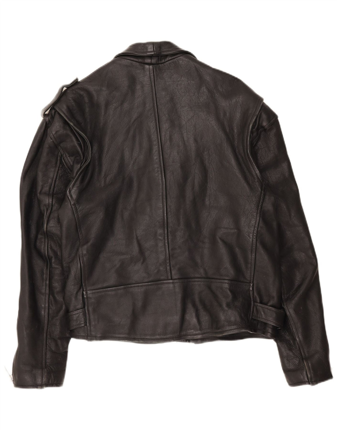 AMI Læder Biker Jacket UK 48 4XL Sort