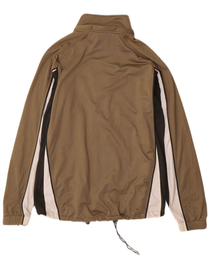 Asics Træningsdragt til mænd Topjakke Medium Khaki Colourblock Polyester