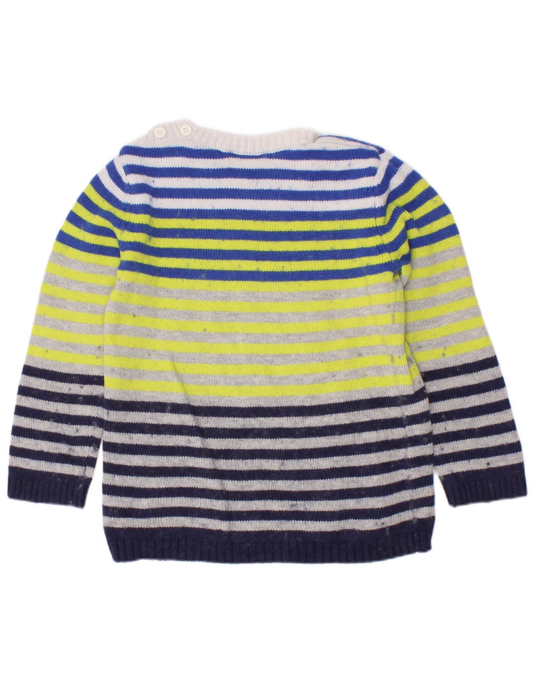 Benetton Boys Boat Neck Jumper Sweater 3-4 år Flerfarvet Stribet