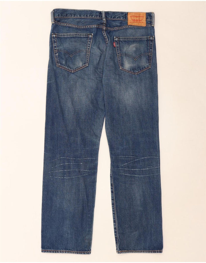 Levi's Herre 505 Straight Jeans W34 L30 Blå Bomuld