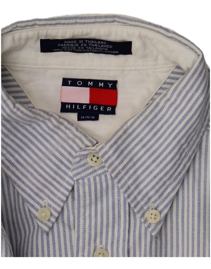 Tommy Hilfiger Herreskjorte Medium Blue Pinstripe Bomuld