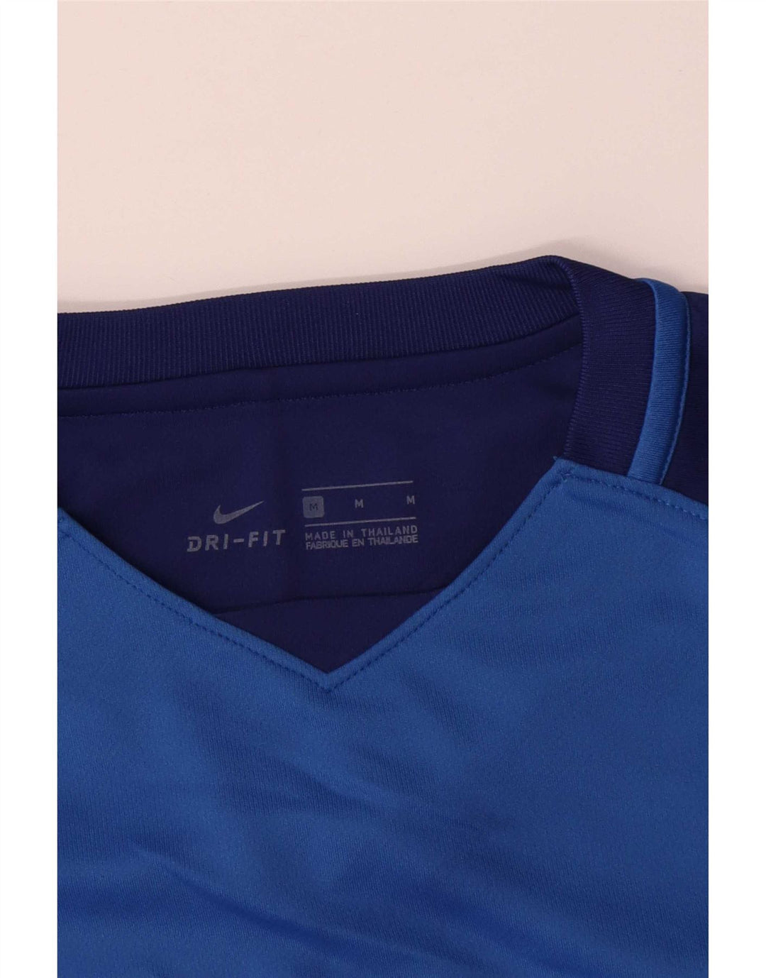 Nike Herre Dri Fit Grafisk Top Langærmet Medium Blue Colourblock Polyester
