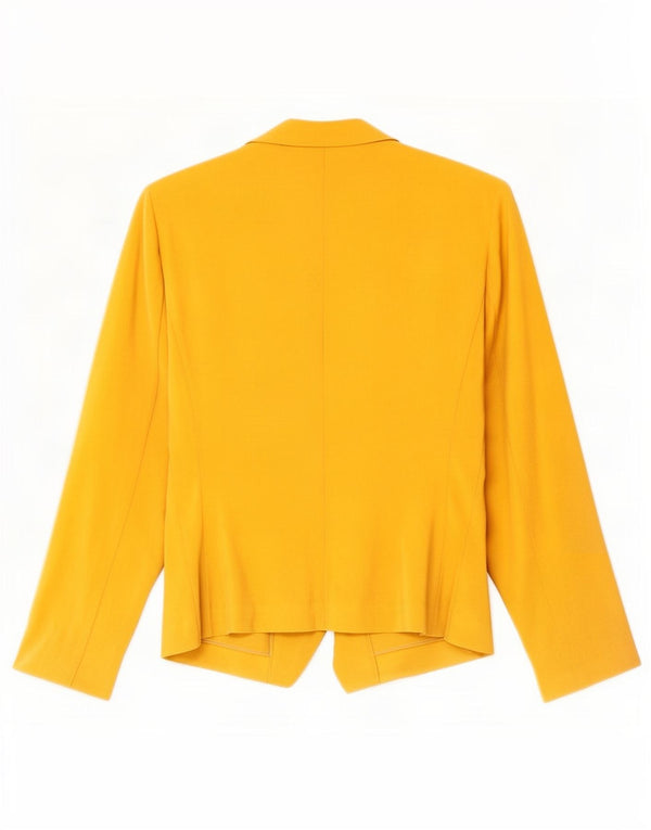 Marks & Spencer Womens Open Blazer Jacket UK 20 2XL Gul Polyester