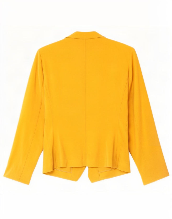 Marks & Spencer Womens Open Blazer Jacket UK 20 2XL Gul Polyester