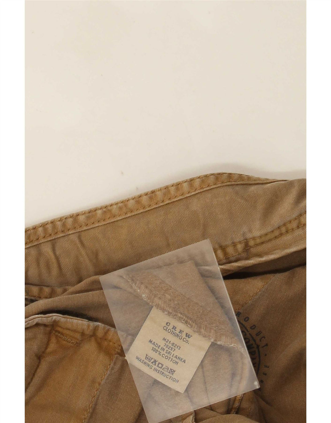 Crew Clothing Herre Cargo Shorts W38 XL Brun Bomuld