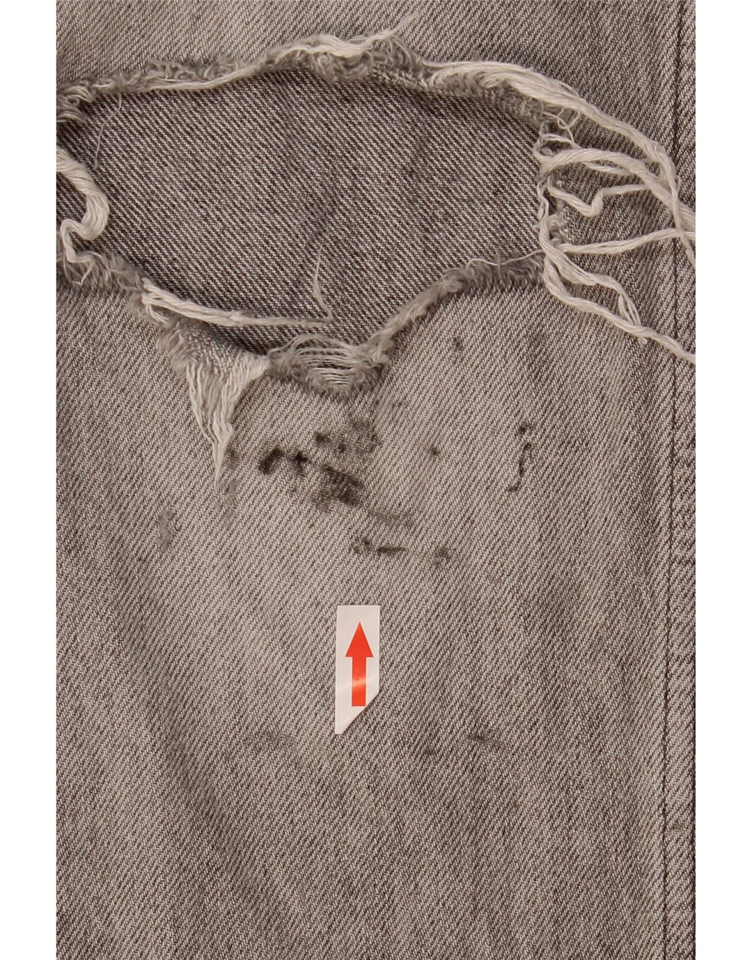 Zara Herre Distressed Slim Jeans EU 42 Large W32 L31 Grå Bomuld