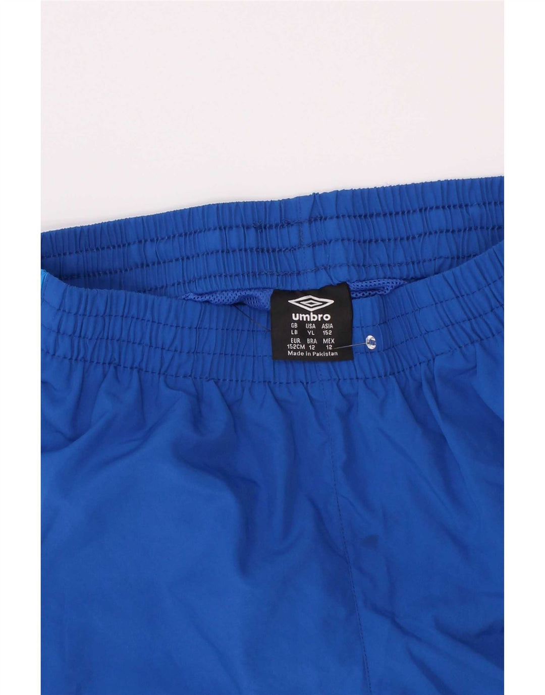 Umbro Boys Sports Shorts 11-12 år Large Blue Colourblock Polyester