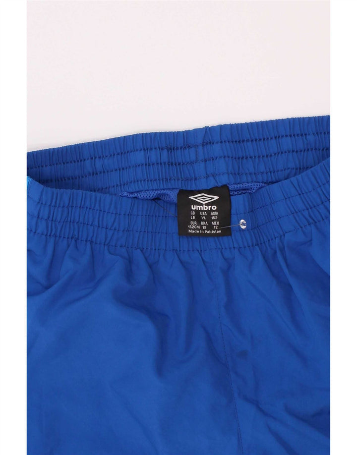 Umbro Boys Sports Shorts 11-12 år Large Blue Colourblock Polyester
