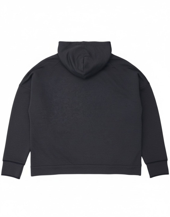Adidas hættetrøje med lynlås til mænd 2XL marineblå polyester