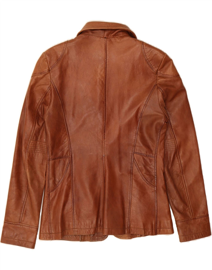 AVIATRIX Womens Leather Jacket UK 18 XL Brown Leather Vintage Aviatrix and Second-Hand Aviatrix from Messina Hembry 
