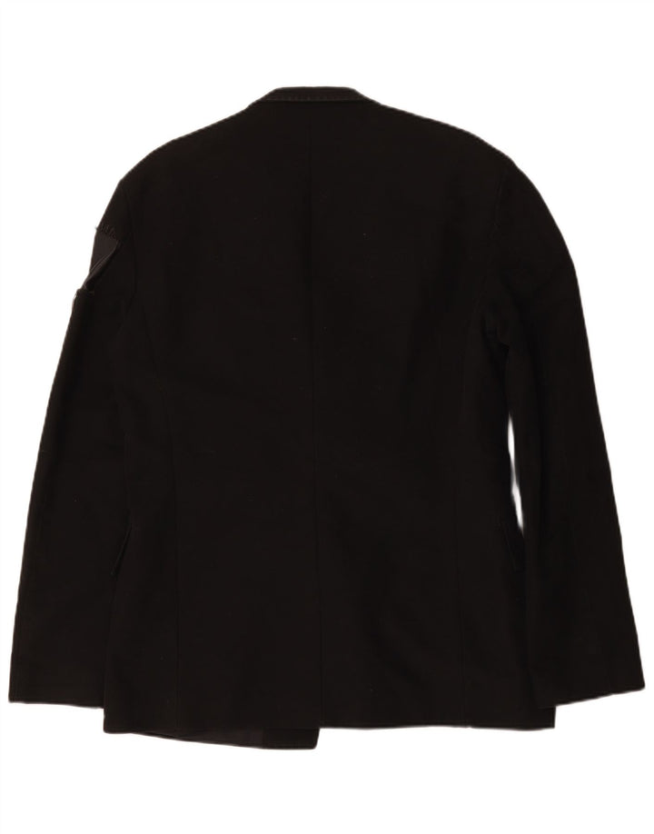 Bikkembergs Herre 2 Button Blazer Jacket IT 48 Medium Sort Bomuld