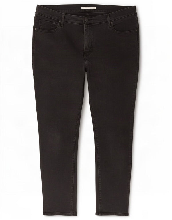 Levi's Womens 311 Shaping Skinny Jeans US 22 3XL W42 L26 Sort Bomuld
