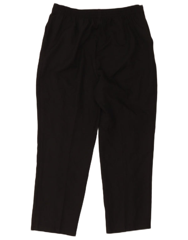 Marks & Spencer Dame Cropped Trousers UK 14 Large W34 L24 Black Polyester