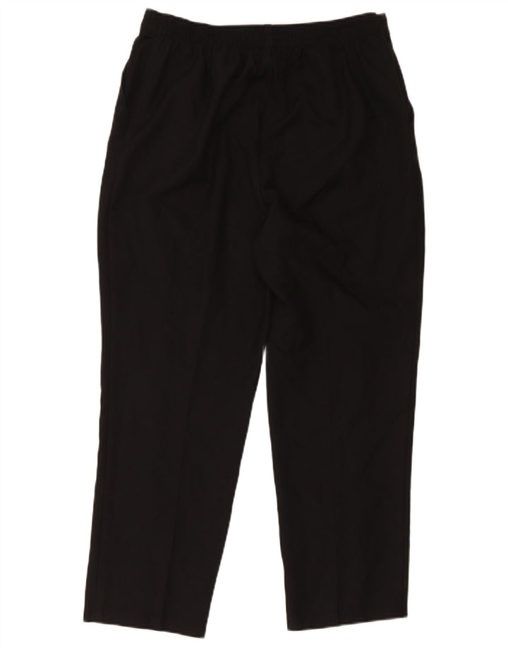 Marks & Spencer Dame Cropped Trousers UK 14 Large W34 L24 Black Polyester
