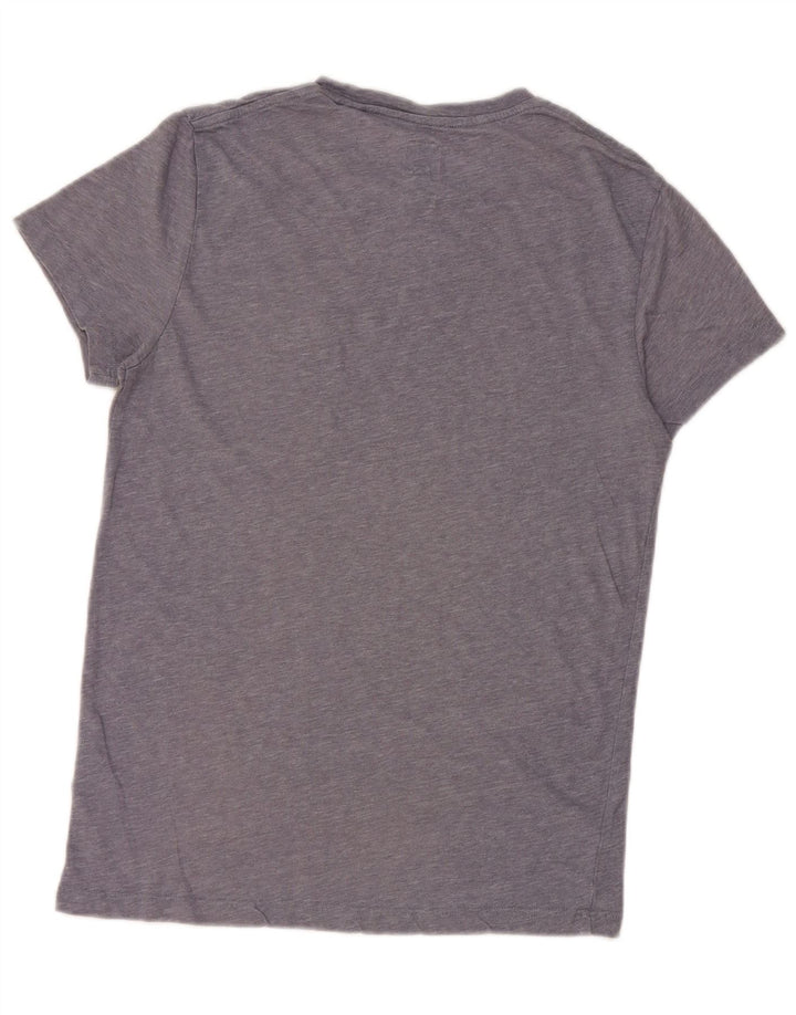 Jack Wills Herre T-shirt Top Lille blå Flecked Bomuld