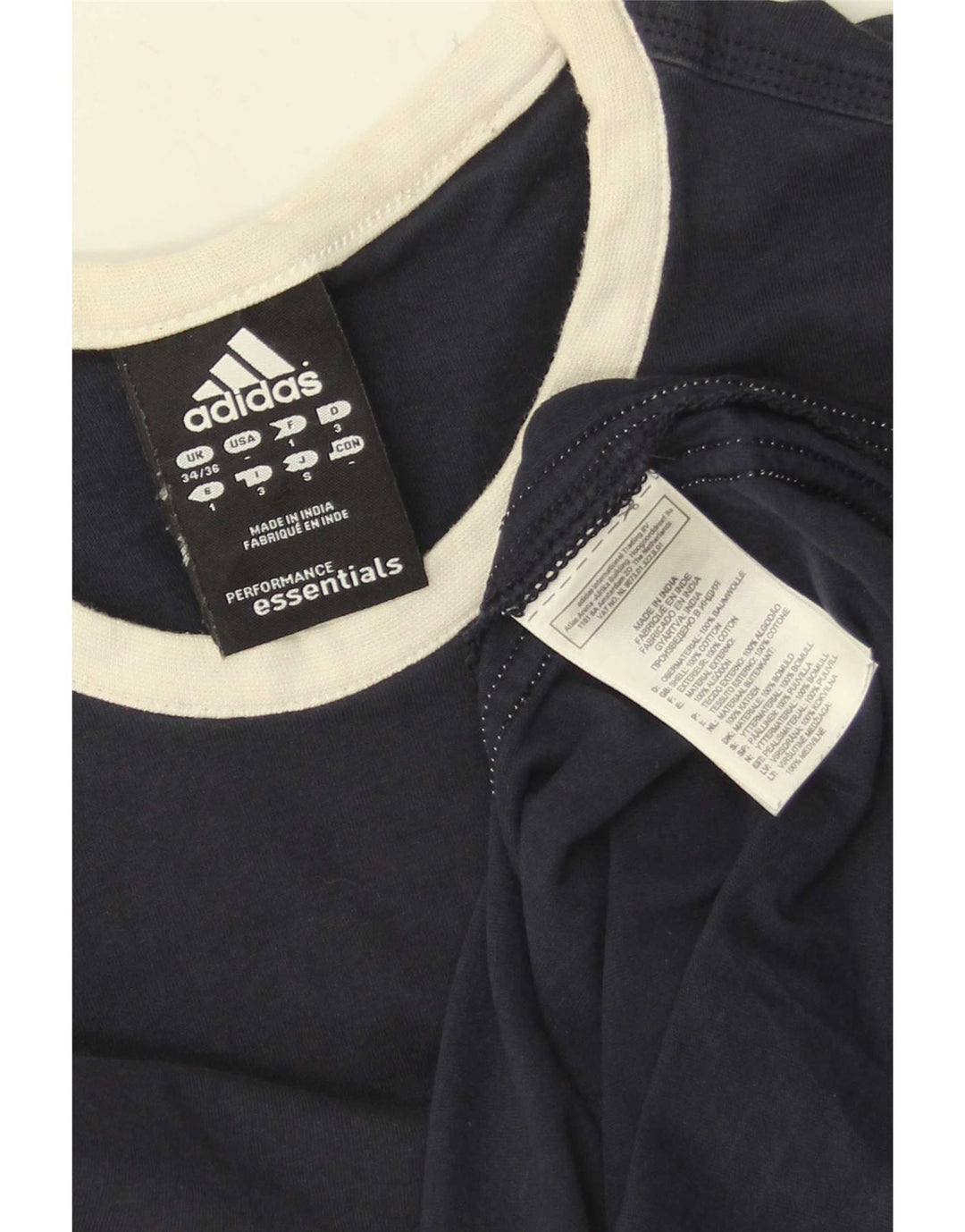 Adidas Herrevest Top UK 34/36 Small Navy Blue Bomuld