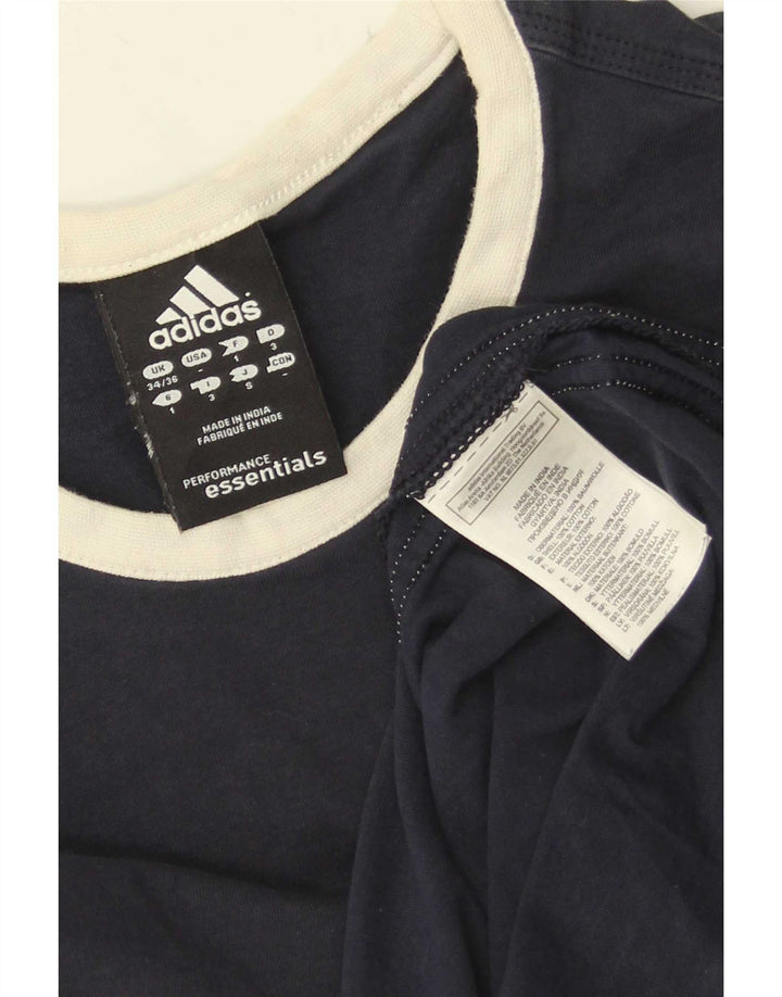 Adidas Herrevest Top UK 34/36 Small Navy Blue Bomuld