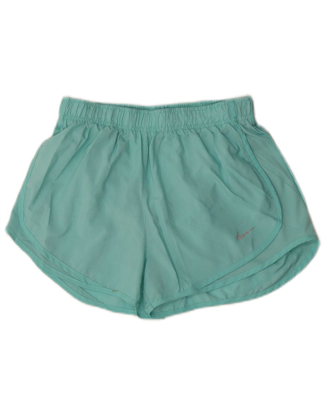 Nike Dame Dri Fit sportsshorts UK 12 Medium turkis polyester