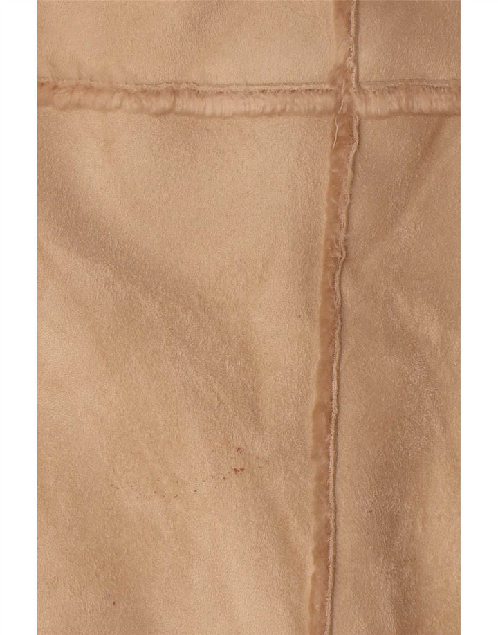 Casamia Dame Oversized Sherpa Overfrakke UK 10 Small Beige Polyester