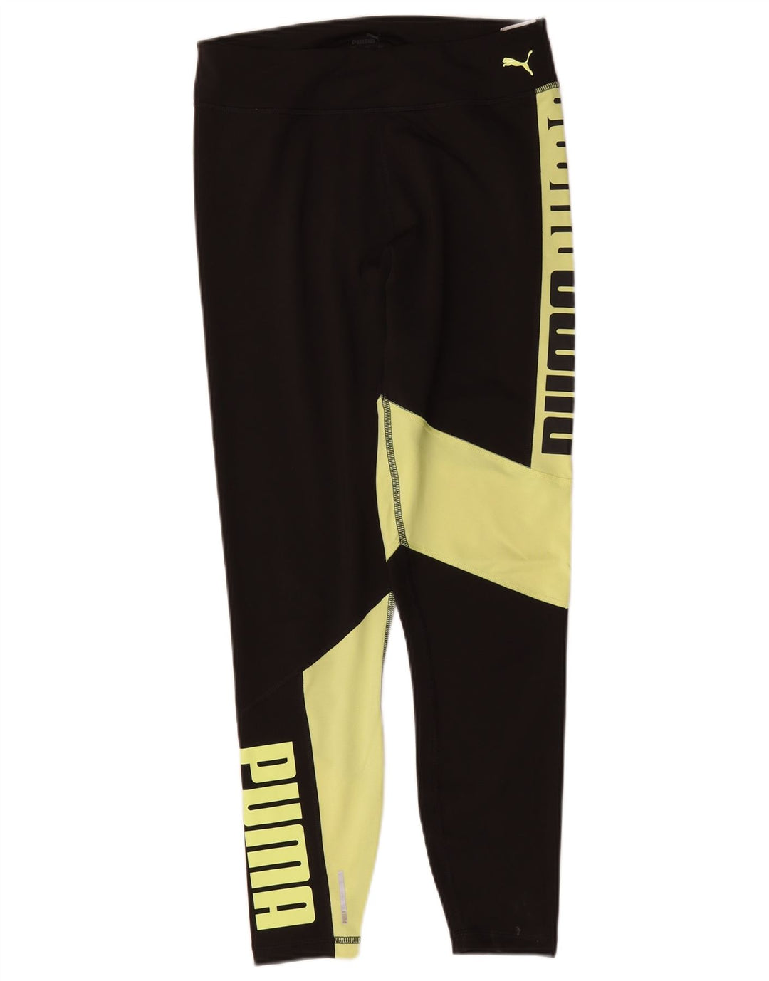 Puma Grafiske Leggings til kvinder UK 12 Medium Sort Colourblock Nylon