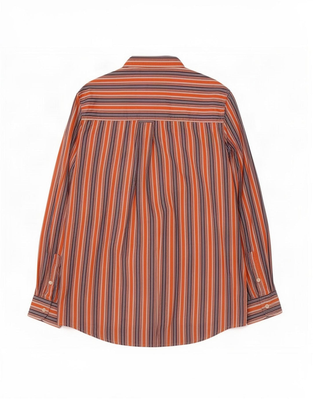 Chaps Herre Easy Fit skjorte Stor orange stribet bomuld