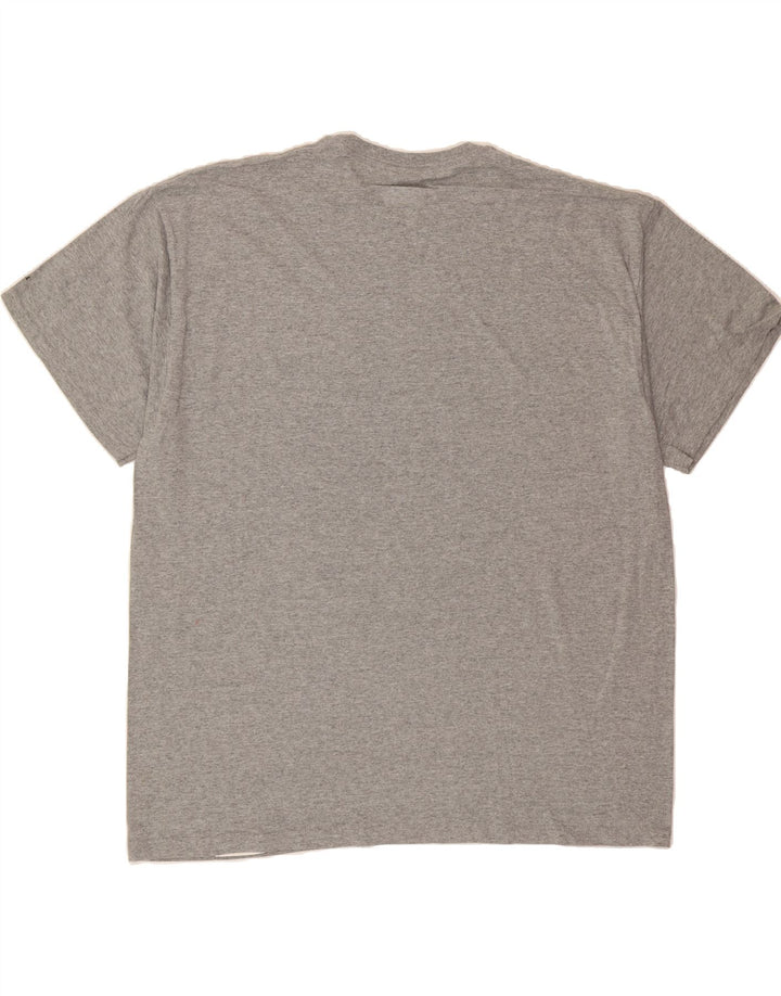 RUSSELL ATHLETIC Mens T-Shirt Top 2XL Grey Polyester Vintage Russell Athletic and Second-Hand Russell Athletic from Messina Hembry 
