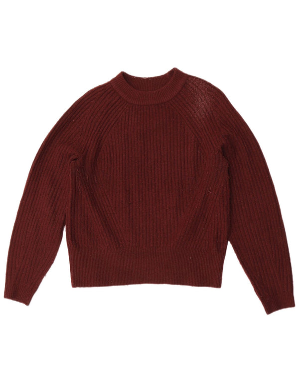 Marks & Spencer Dame sweater med rund hals DK 10 Small Burgundy