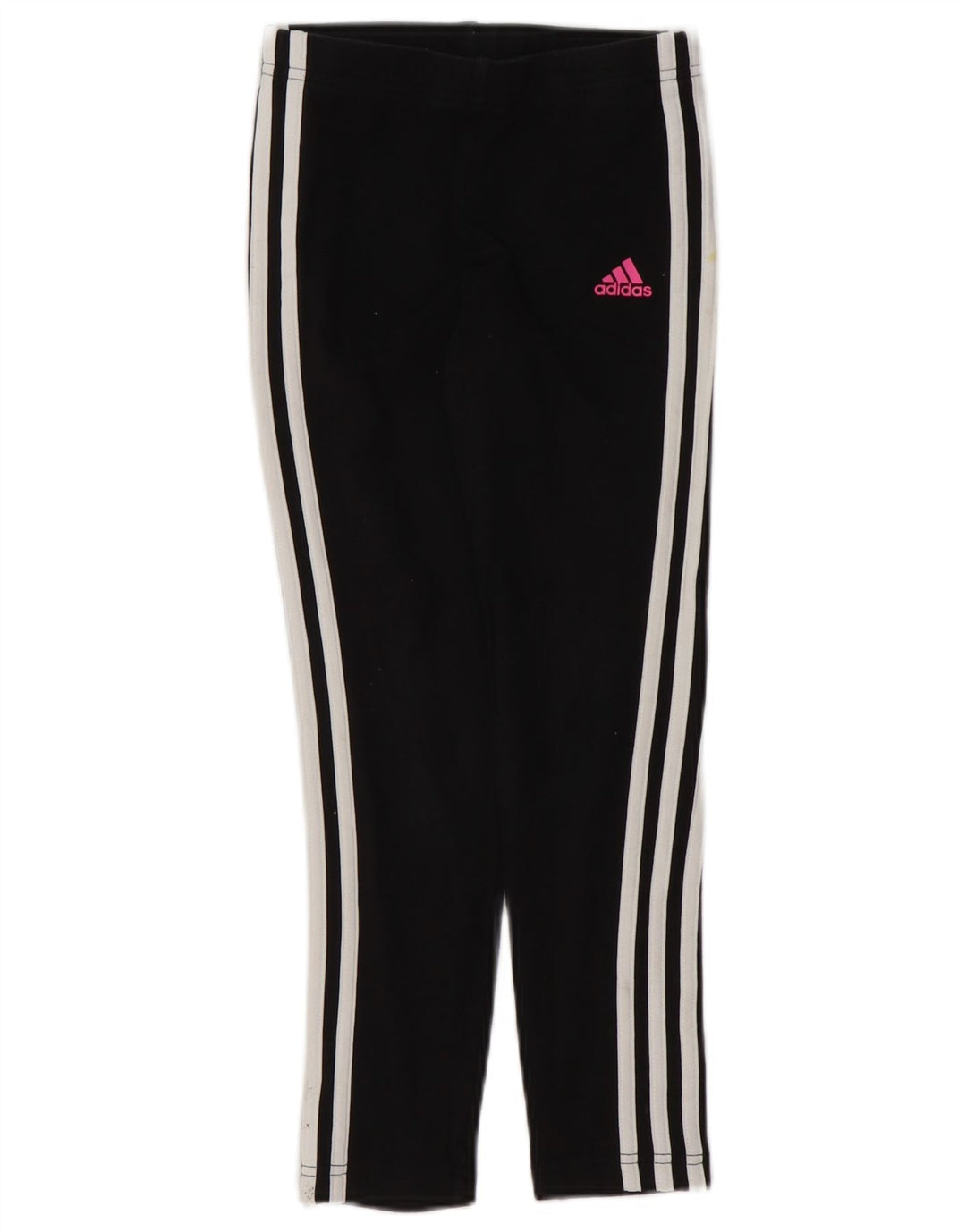 ADIDAS Girls Leggings 9-10 Years Black Cotton