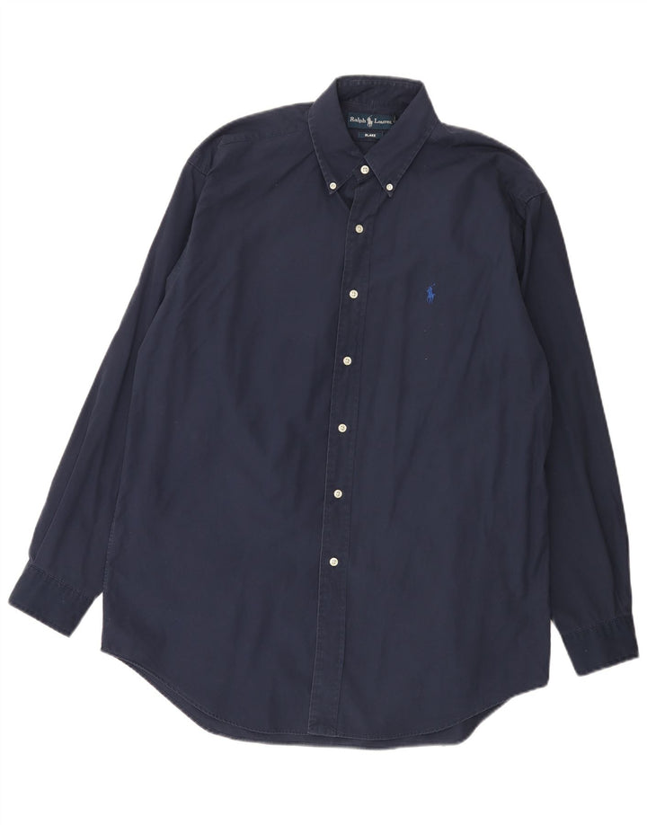 Ralph Lauren Blake-skjorte til mænd, medium marineblå bomuld
